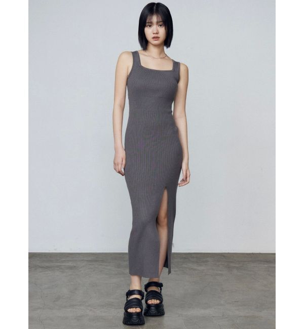 EMODA「リブスリットマキシニットワンピース」|ワンピース|