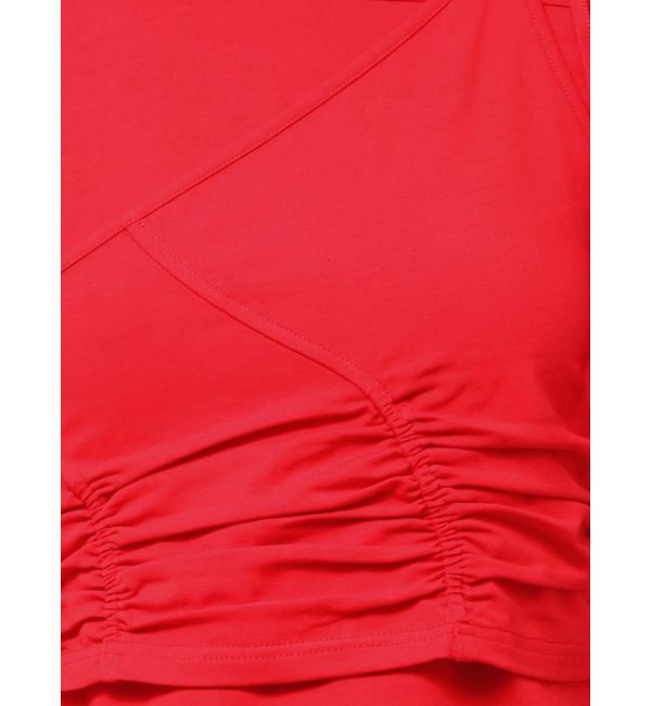 EMODA「アシンメトリーギャザーレイヤートップ」|Tシャツ・カットソー|