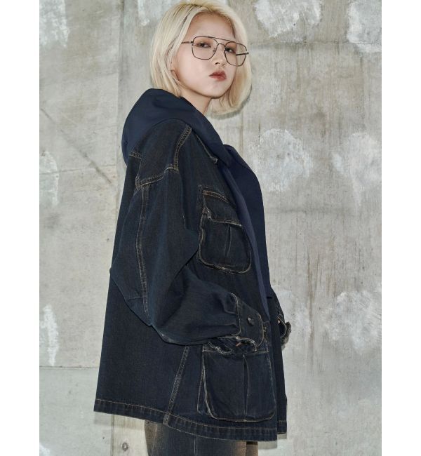 EMODA「【VEQUM】BOXY DENIM BZ」|ブルゾン・スタジャン|