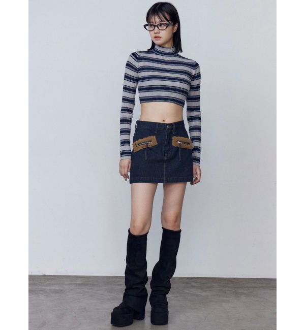 EMODA「ボアポケットミニスカート」|スカート|