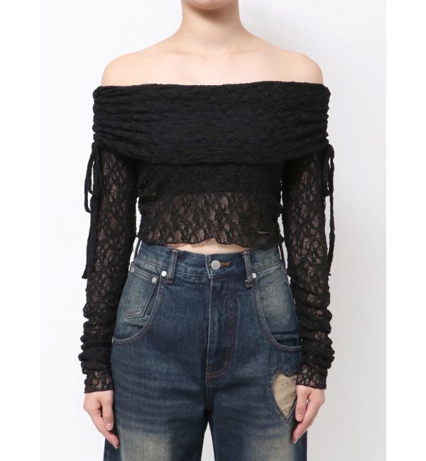 EMODA「レースオフショルダートップ」|Tシャツ・カットソー|