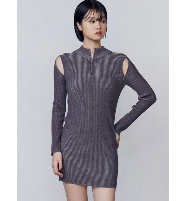 EMODA「オープンリブジップニットワンピース」|ワンピース|