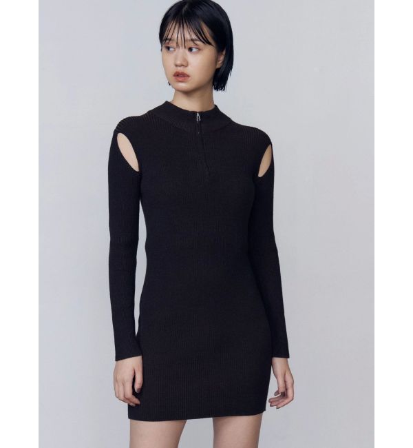 EMODA「オープンリブジップニットワンピース」|ワンピース|