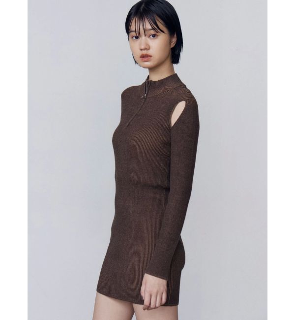 EMODA「オープンリブジップニットワンピース」|ワンピース|