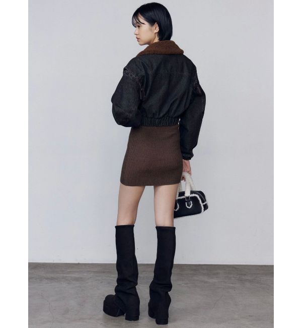 EMODA「オープンリブジップニットワンピース」|ワンピース|