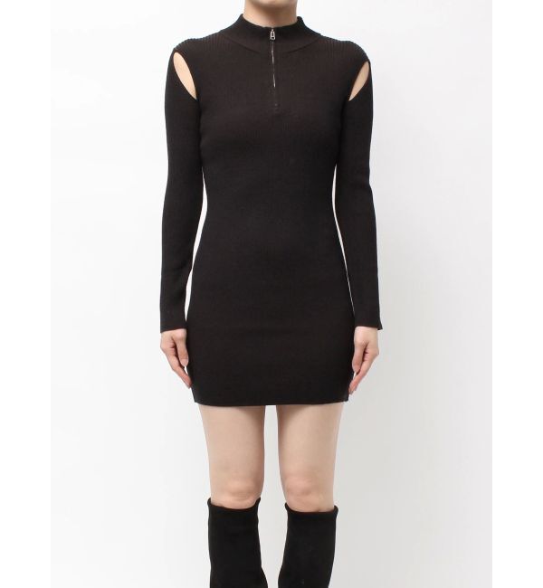 EMODA「オープンリブジップニットワンピース」|ワンピース|
