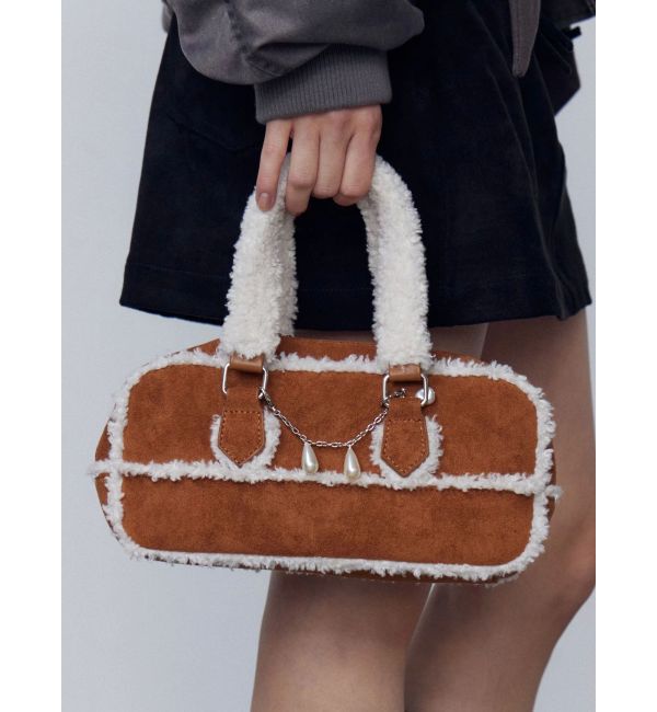 EMODA「クラシックフェイクムートンバッグ」|ハンドバッグ|ブラウン