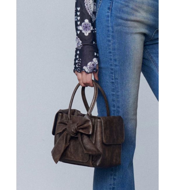 EMODA「リボンボックスバッグ」|ハンドバッグ|