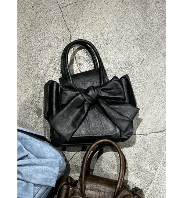 EMODA「リボンボックスバッグ」|ハンドバッグ|