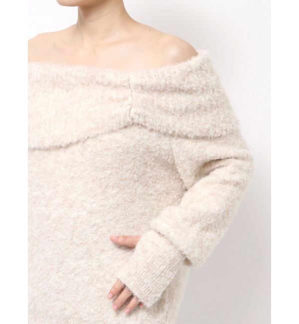 EMODA「TUCK OFF SHOULDER KNIT」|ニット・セーター|