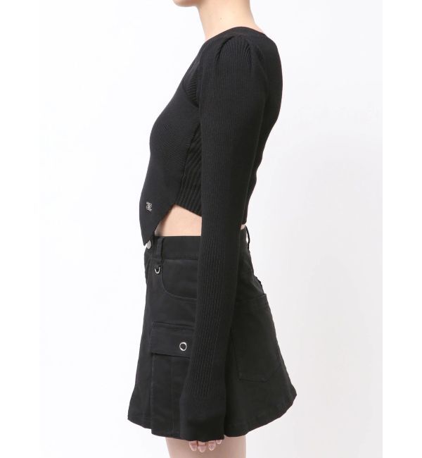 EMODA「ワイドクロスクロップドニット」|ニット・セーター|