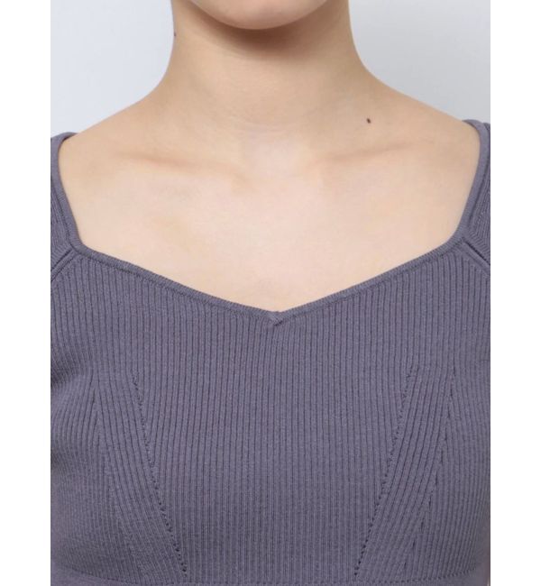 MERCURYDUO「チュールドッキングビスチェニットワンピース」|ワンピース|