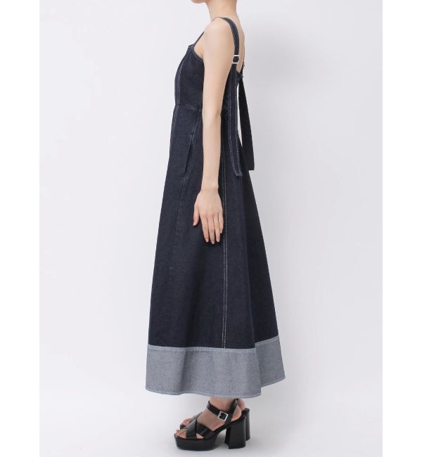 MERCURYDUO「ヘムデザインデニムジャンスカ」|ワンピース|