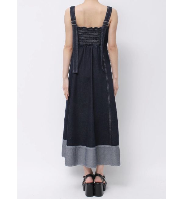 MERCURYDUO「ヘムデザインデニムジャンスカ」|ワンピース|