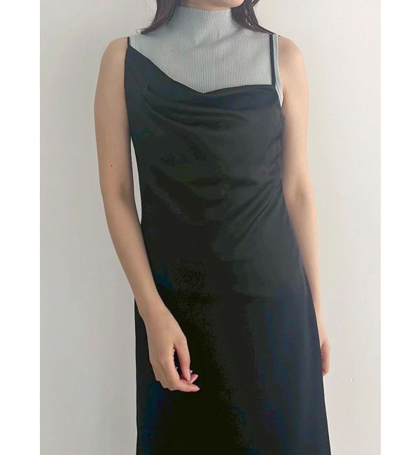 MERCURYDUO「サテンキャミナローワンピース」|ワンピース|