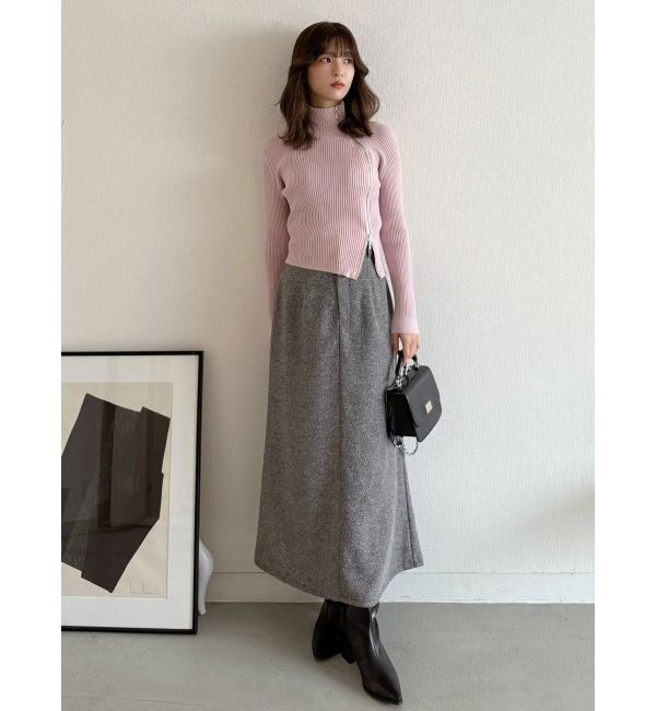 MERCURYDUO「ウエストレイヤードナロースカート」|スカート|