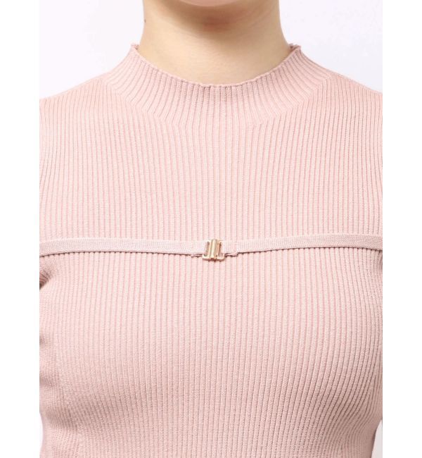 MERCURYDUO「ショルダースリットナローストラップニット」|ニット・セーター|