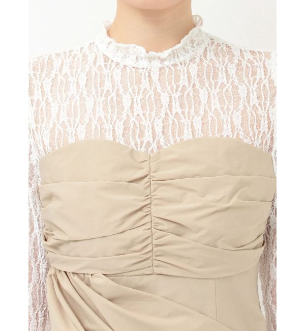 MERCURYDUO「ギャザードレープドッキングワンピース」|ワンピース|