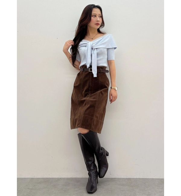 MERCURYDUO「レイヤードライクツイストニット」|ニット・セーター|