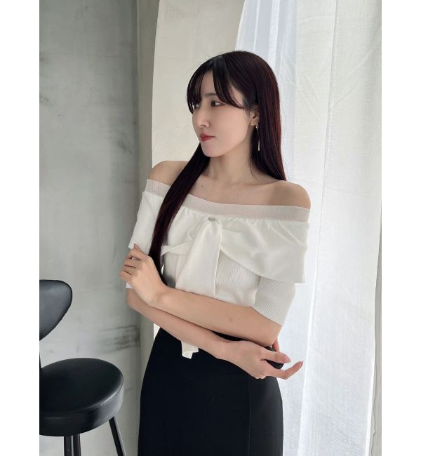 MERCURYDUO「レイヤードライクツイストニット」|ニット・セーター|