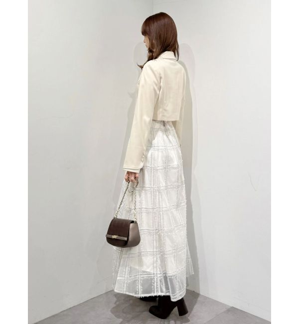 MERCURYDUO「【セットアップ着用可】クロップドジャケット」|テーラードジャケット|