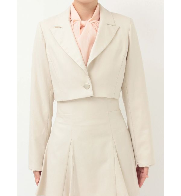 MERCURYDUO「【セットアップ着用可】クロップドジャケット」|テーラードジャケット|