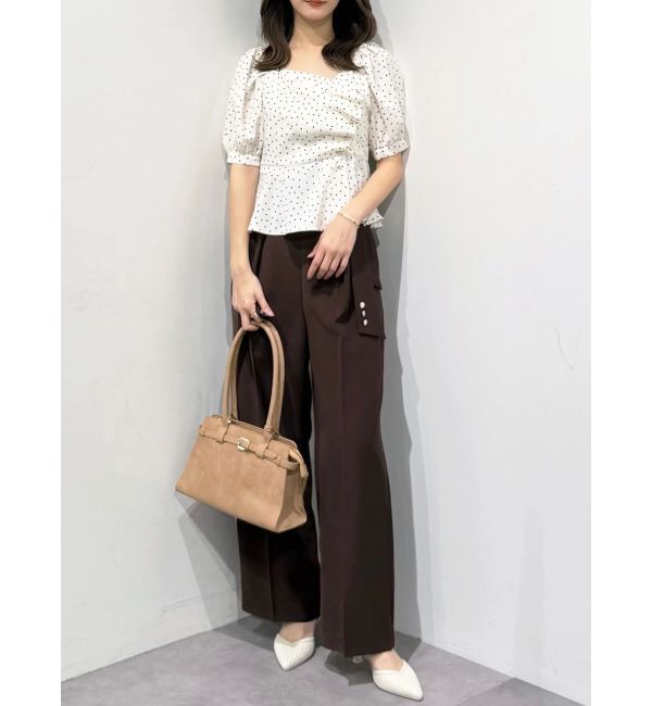 MERCURYDUO「2WAYドットペプラムブラウス」|シャツ・ブラウス|