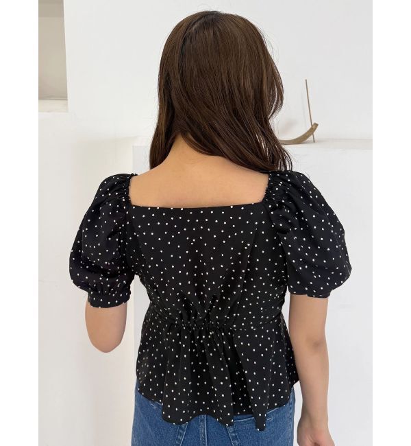 MERCURYDUO「2WAYドットペプラムブラウス」|シャツ・ブラウス|