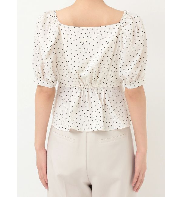MERCURYDUO「2WAYドットペプラムブラウス」|シャツ・ブラウス|