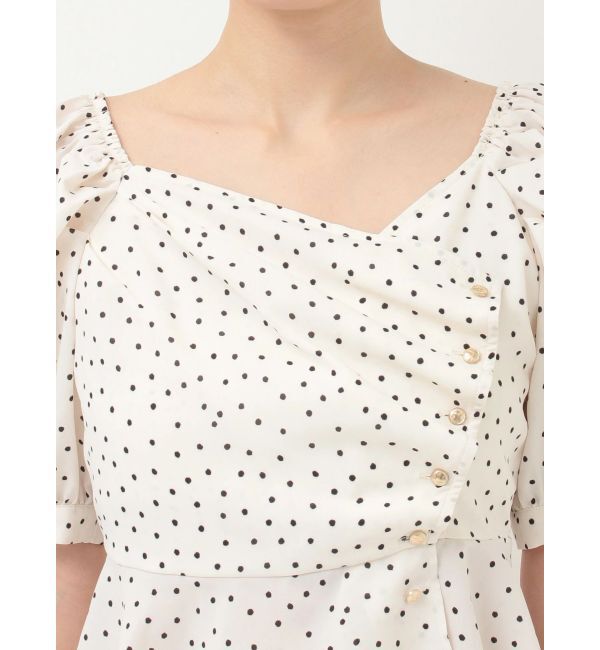 MERCURYDUO「2WAYドットペプラムブラウス」|シャツ・ブラウス|