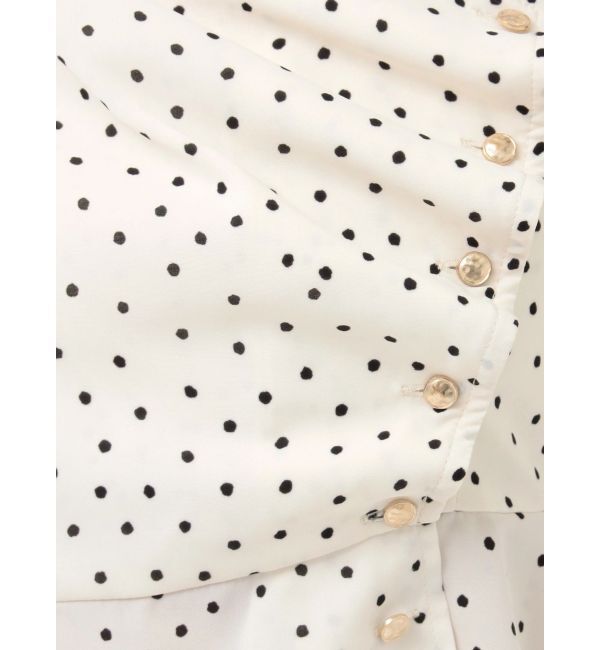 MERCURYDUO「2WAYドットペプラムブラウス」|シャツ・ブラウス|