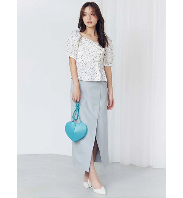 MERCURYDUO「2WAYドットペプラムブラウス」|シャツ・ブラウス|