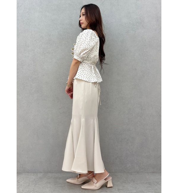 MERCURYDUO「2WAYドットペプラムブラウス」|シャツ・ブラウス|