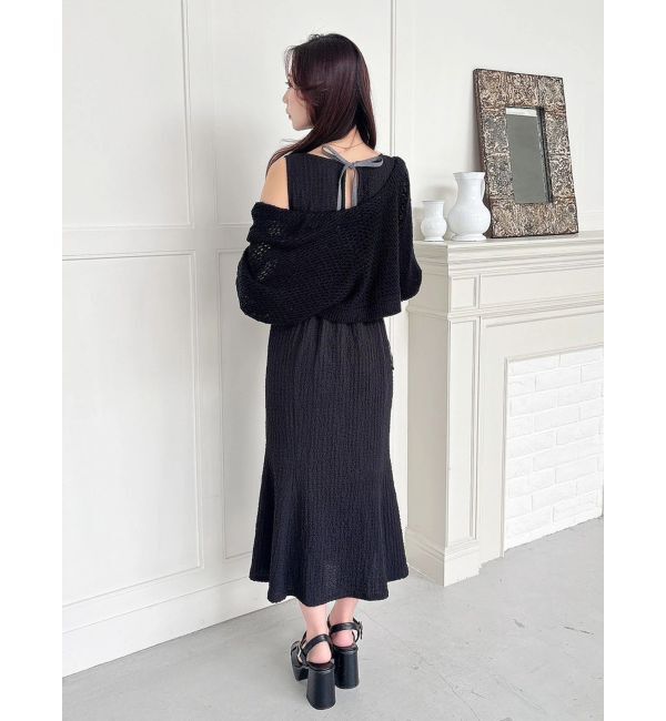 MERCURYDUO「クリアボタン使いボレロ」|カーディガン|