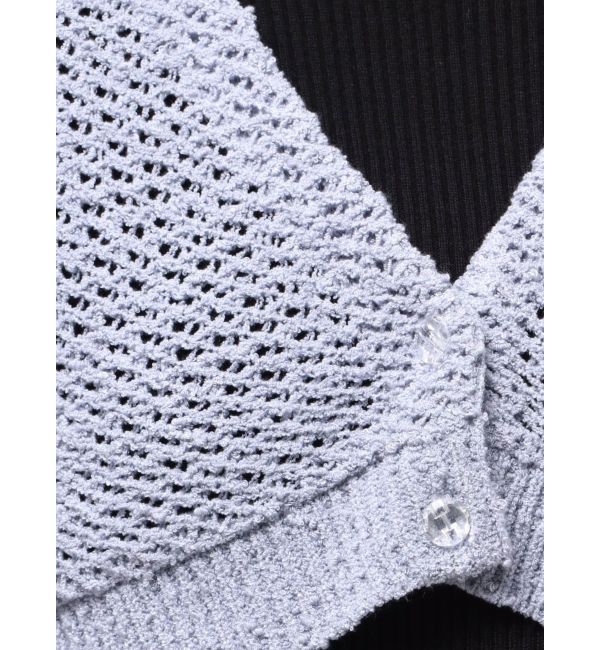 MERCURYDUO「クリアボタン使いボレロ」|カーディガン|