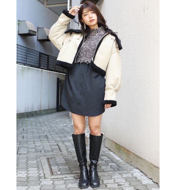 MURUA「ラウンドロングブーツ」|ロングブーツ|