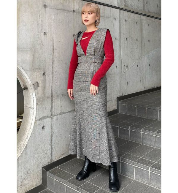 MURUA「サイドベルトマーメイドジャンパースカート」|ワンピース|