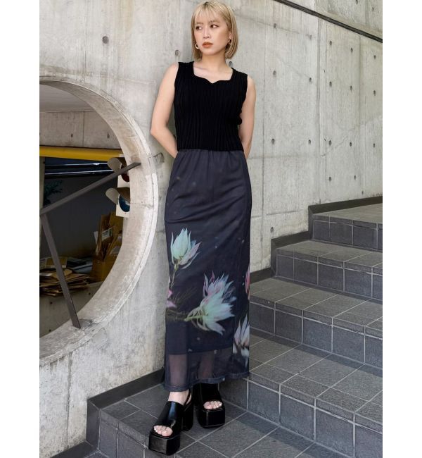 MURUA「プリントシアーナロースカート」|スカート|