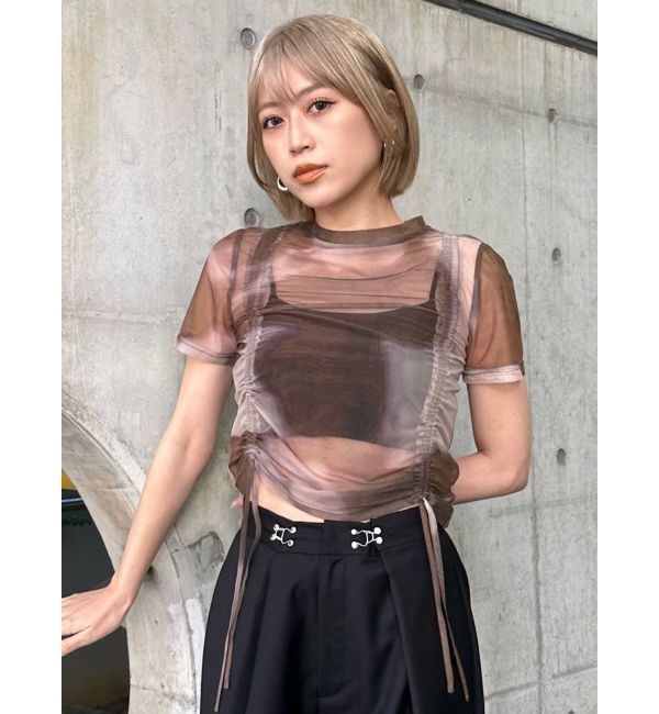 MURUA「グラデーションシアートップス」|Tシャツ・カットソー|