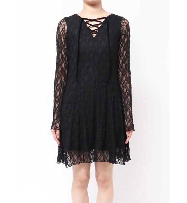 MURUA「レースアップミニワンピース」|ワンピース|