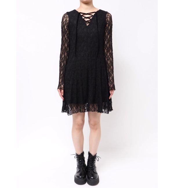 MURUA「レースアップミニワンピース」|ワンピース|