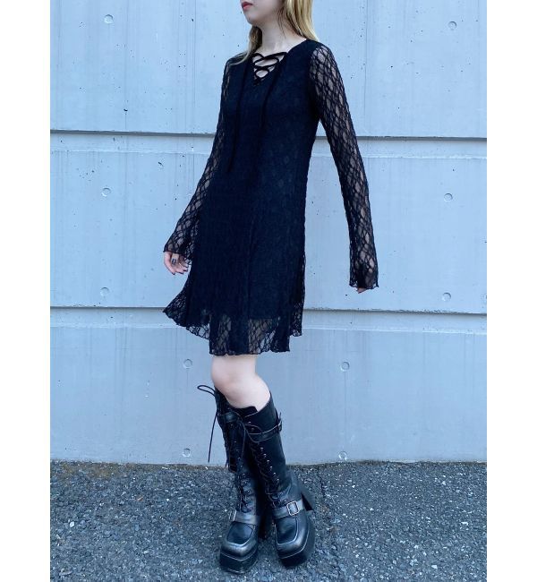 MURUA「レースアップミニワンピース」|ワンピース|