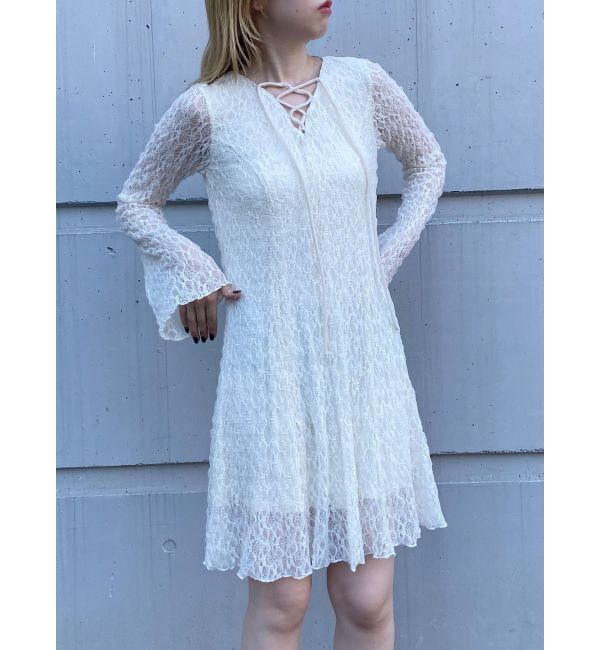 MURUA「レースアップミニワンピース」|ワンピース|