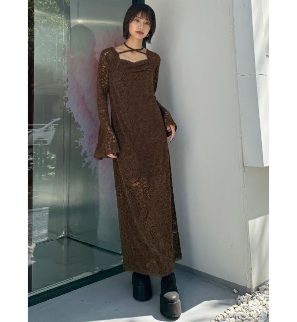 MURUA「ブラッシュレースワンピース」|ワンピース|