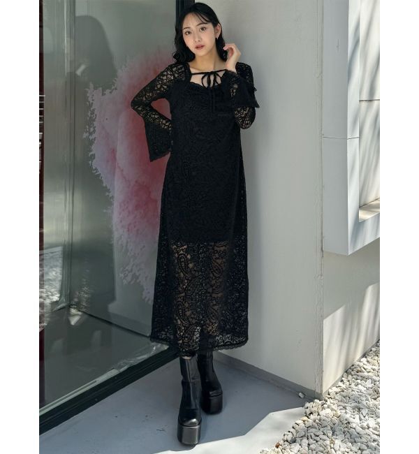 MURUA「ブラッシュレースワンピース」|ワンピース|