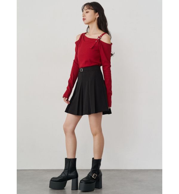 MURUA「アシメデザインベルトトップス」|ニット・セーター|