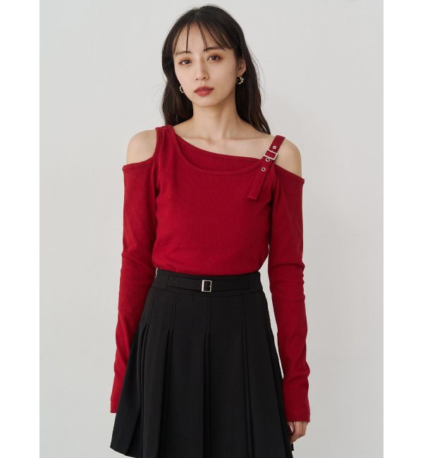 MURUA「アシメデザインベルトトップス」|ニット・セーター|