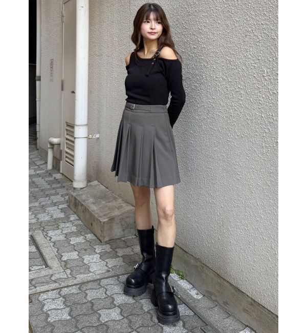 MURUA「アシメデザインベルトトップス」|ニット・セーター|