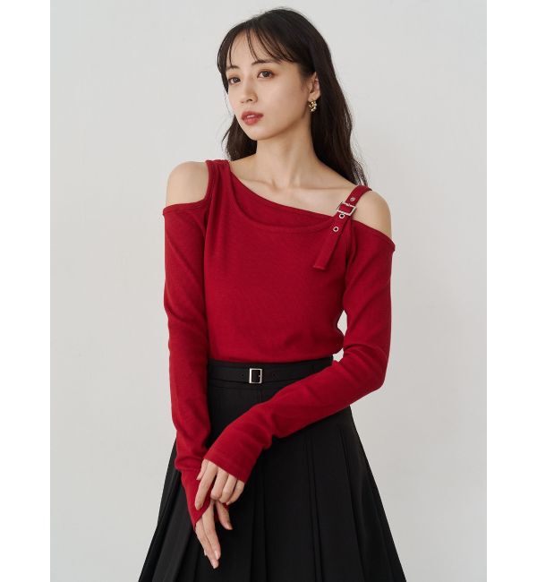 MURUA「アシメデザインベルトトップス」|ニット・セーター|