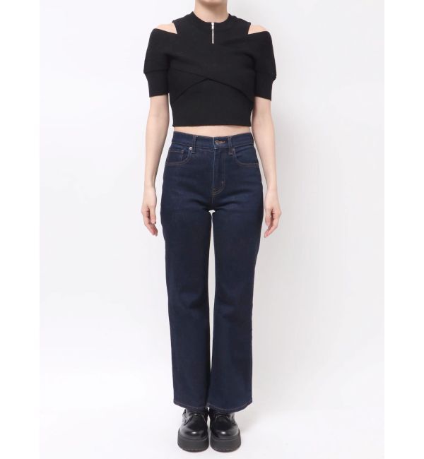 MURUA「ZIPカシュクールハーフニット」|ニット・セーター|